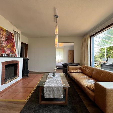 Ferienhaus Wellnesshuette Mit Aussenwhirlpool Und Herrlichem See-Und Alpenblick ユーバーリンゲン エクステリア 写真